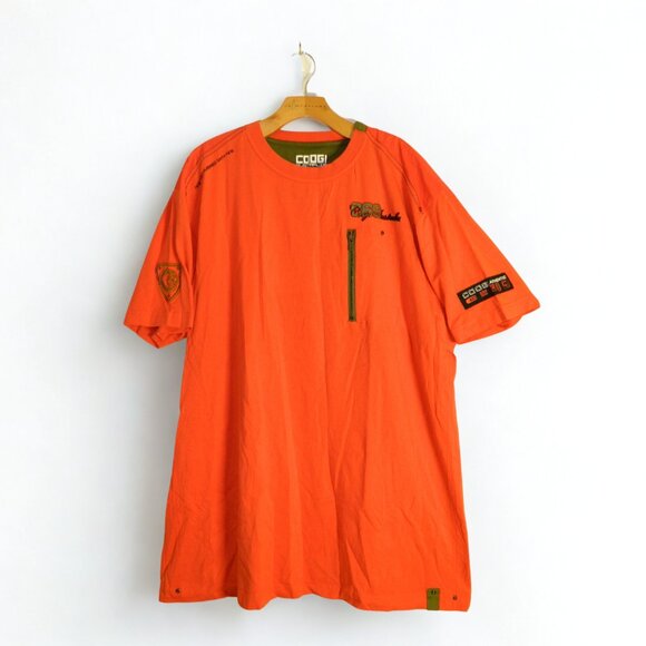 COOGI Australia Men's Orange Short Sleeve Tee T-Shirt Size 3XL - Picture 2 of 16